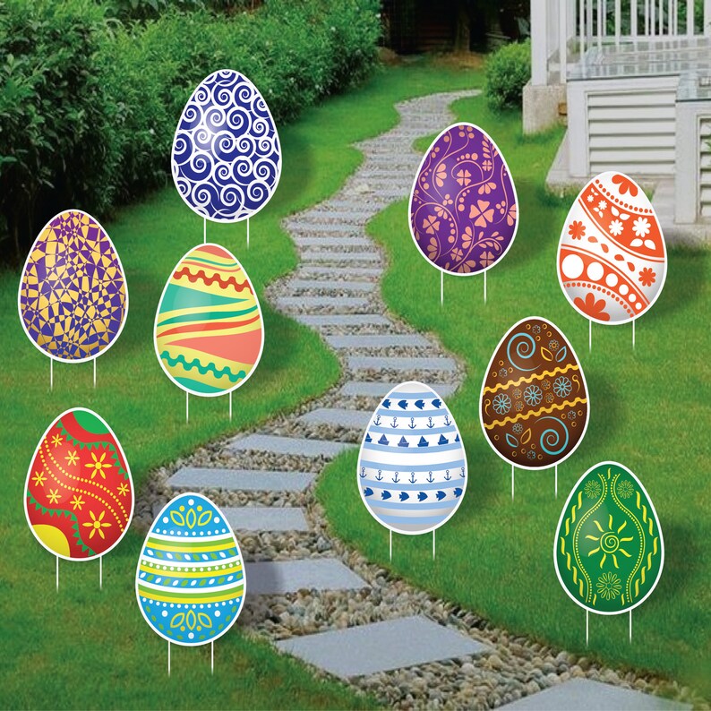 Easter Egg 2024 Yard Sign Cutouts