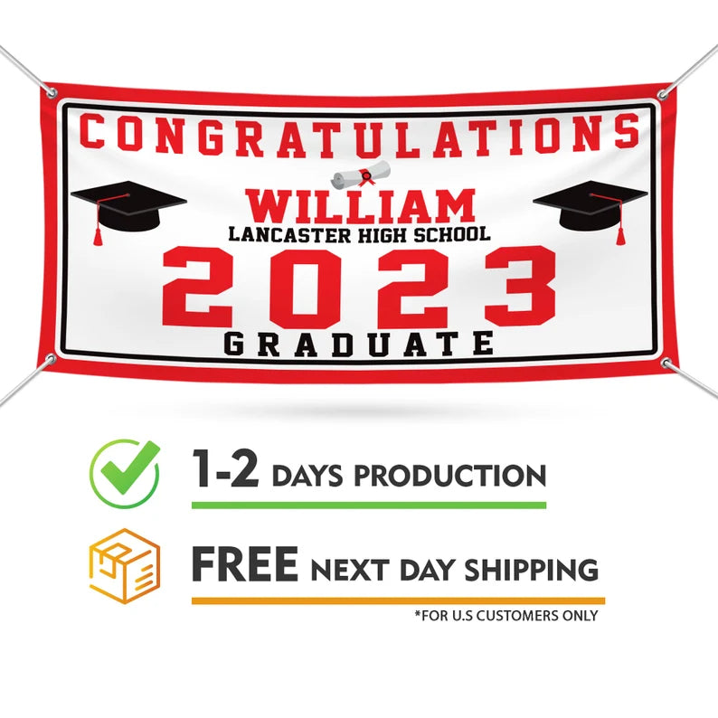 Graduation 2025 Personalized Banner Sign