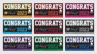 Congrats Grad 2024 Banner Sign