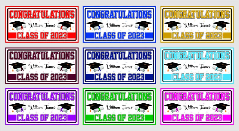 Graduation 2025 Personalized Banner Sign