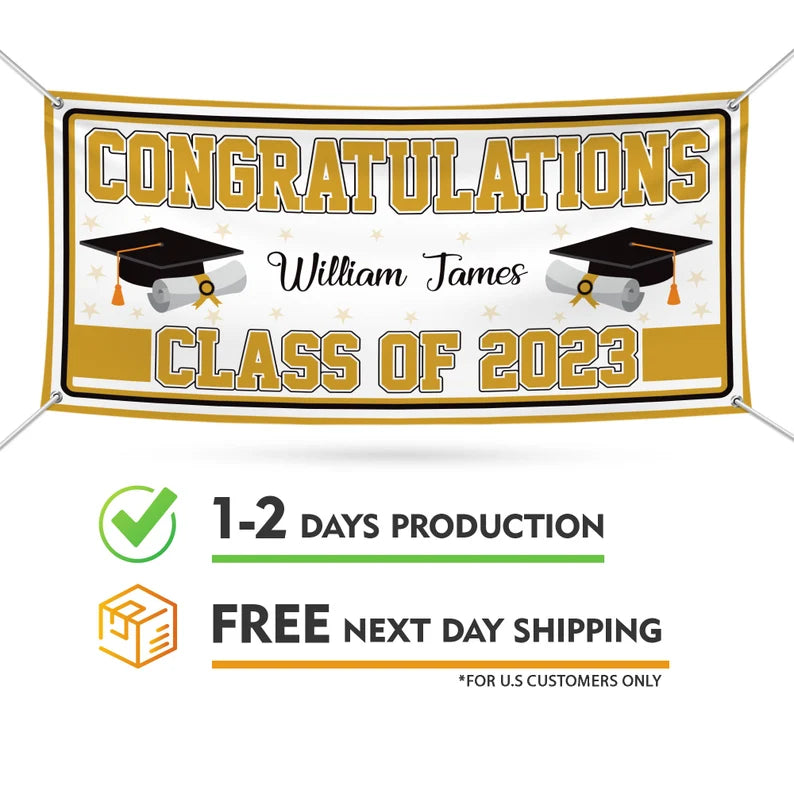 Graduation 2025 Personalized Banner Sign