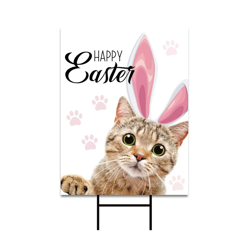 Happy Easter 2024 Yard Sign