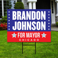 Brandon Johnson For Chicago Mayor Yard Sign