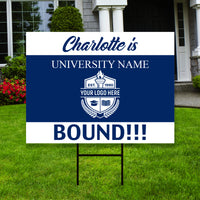 Personalized College Bound 2024 Yard Sign